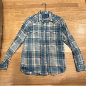 Blue lucky brand flannel